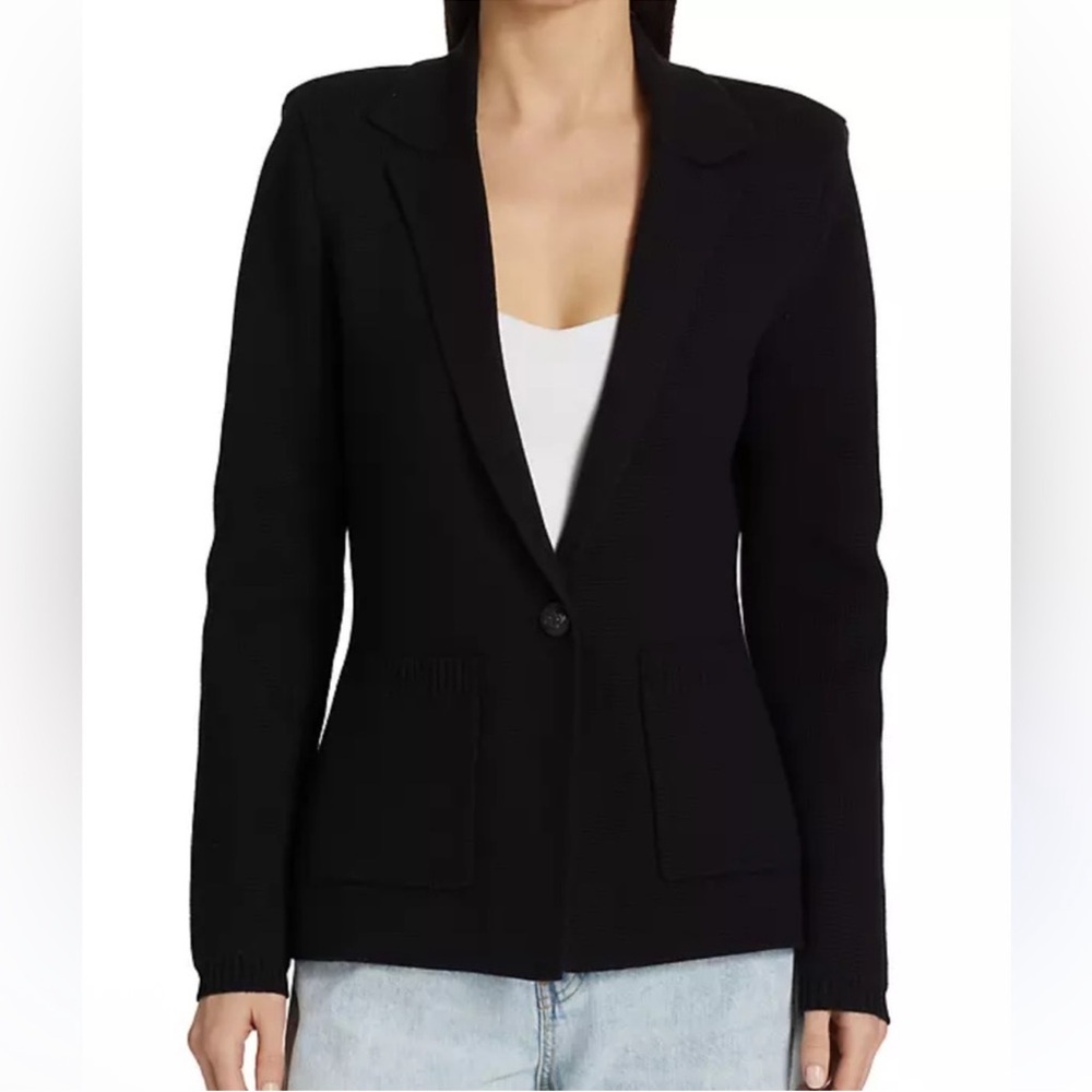 L'Agence Lacey Black Knit Blazer NWOT